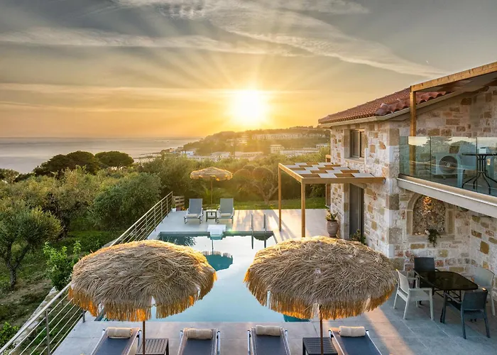 Vilă Casa Ferati - With Pool By The Sea With Stunning Sunriseview By Mana Gers Tsilivi (Zakynthos)